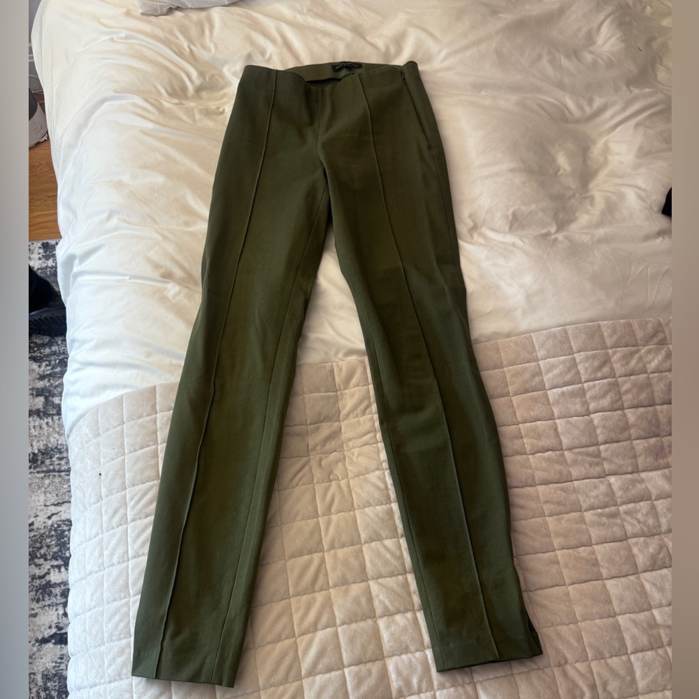 Banana Republic Olive Straight-Leg Dress Pants